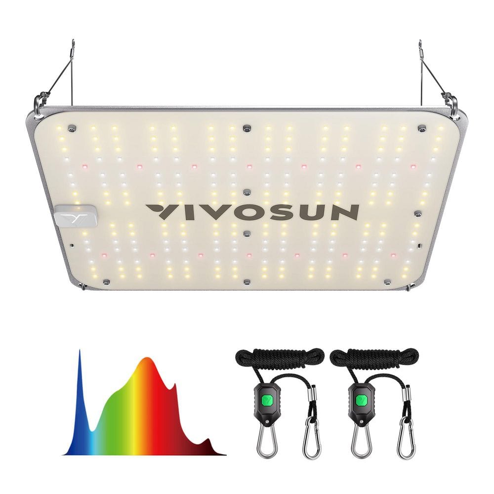 100-Watt LED Grow Light with Full Spectrum Diodes, Warm White, for Indoor Plants - Hercitys