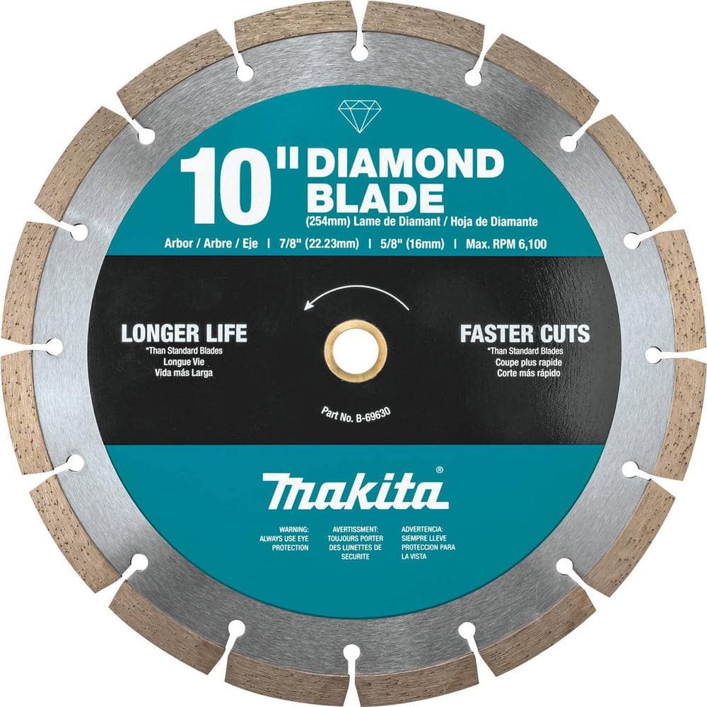 10 in. Segmented Rim Diamond Blade for General Purpose - Hercitys