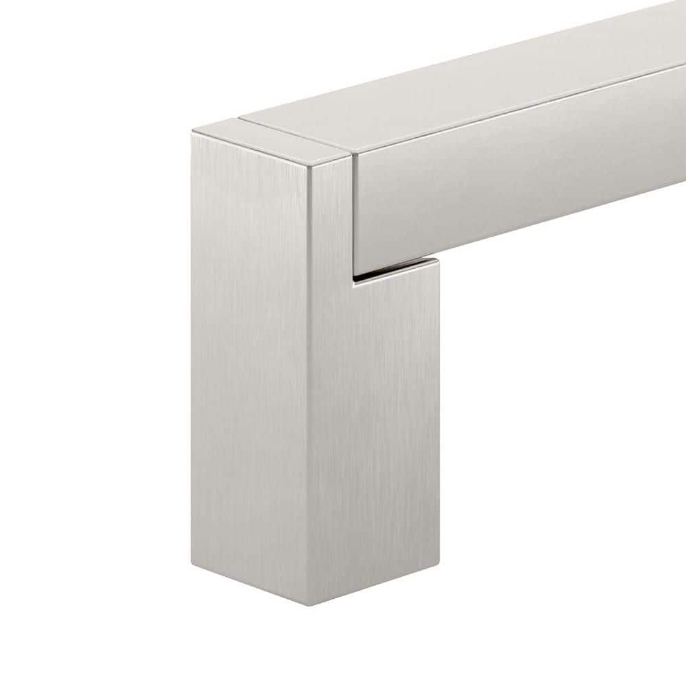 (10-Pack) Laconia Collection 5-1/16 in. (128 mm) Modern Brushed Nickel Rectangular Cabinet Bar Pull - Hercitys