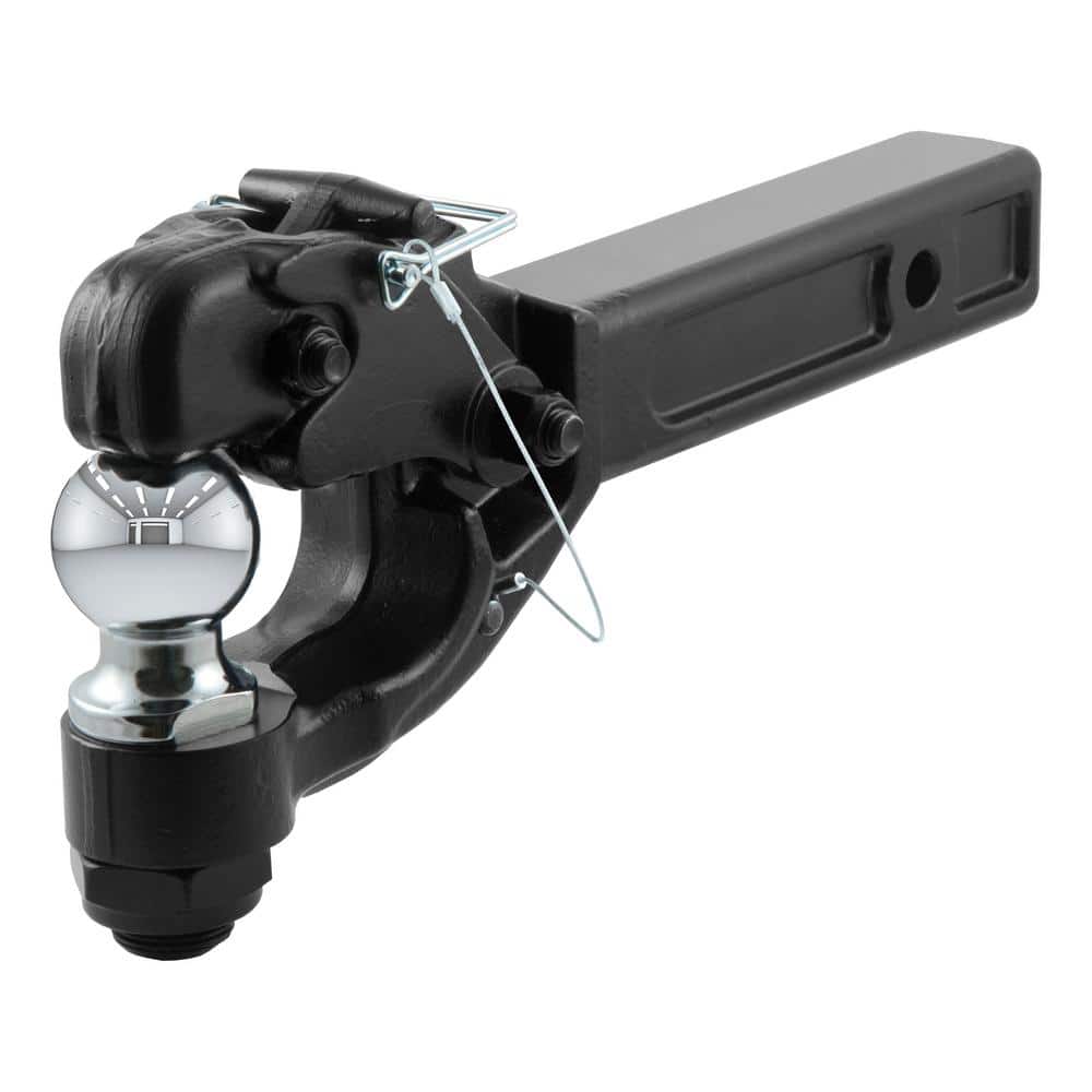 10,000 lbs. Receiver-Mount Trailer Hitch Ball Mount & Pintle Hook Combination with 2 in. Ball (2 in. Shank) - Hercitys