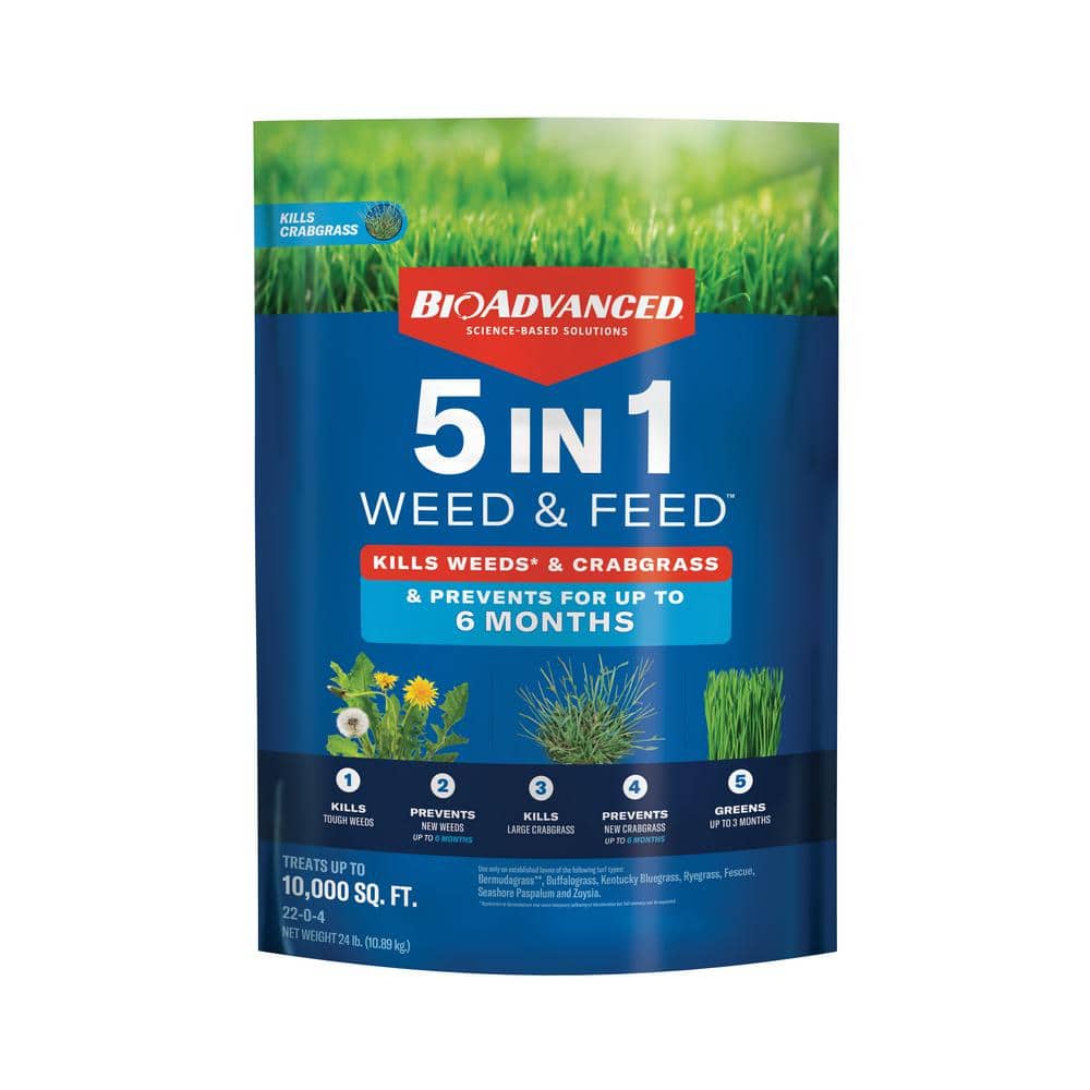 24 lbs. Granule 5 in. 1 Weed and Feed for Northern Lawns - Hercitys
