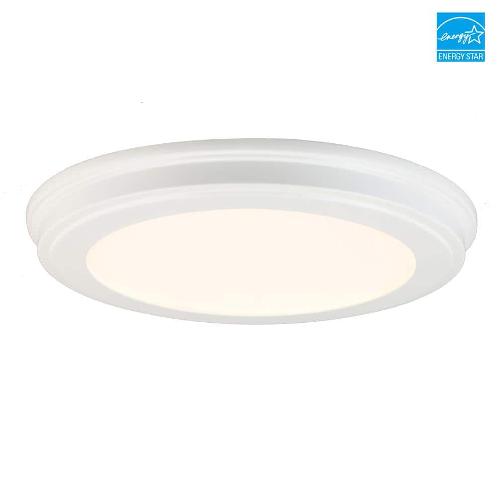 13 in. White Selectable LED Flush Mount - Hercitys