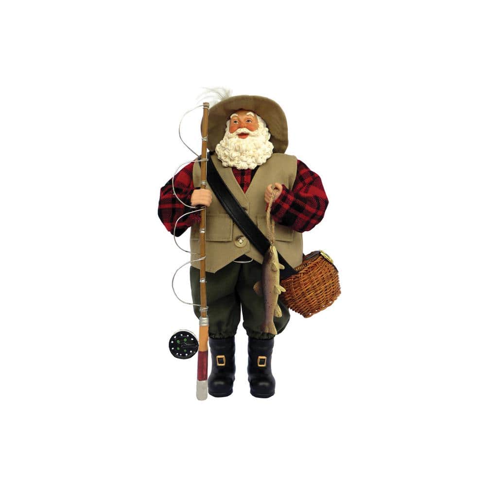 12 in. Fly Fishing Santa - Hercitys