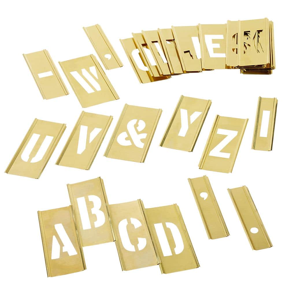 2 in. 33-Piece Stencil Letter Set - Hercitys