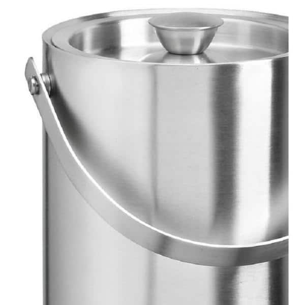 1.5 Qt. Insulated Ice Bucket in Brushed Stainless Steel - Hercitys