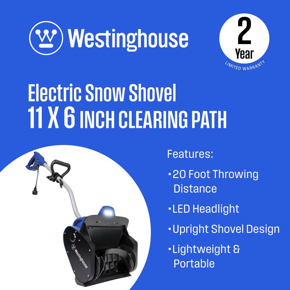 11-in. 120-Volt Electric Corded Snow Shovel - Hercitys