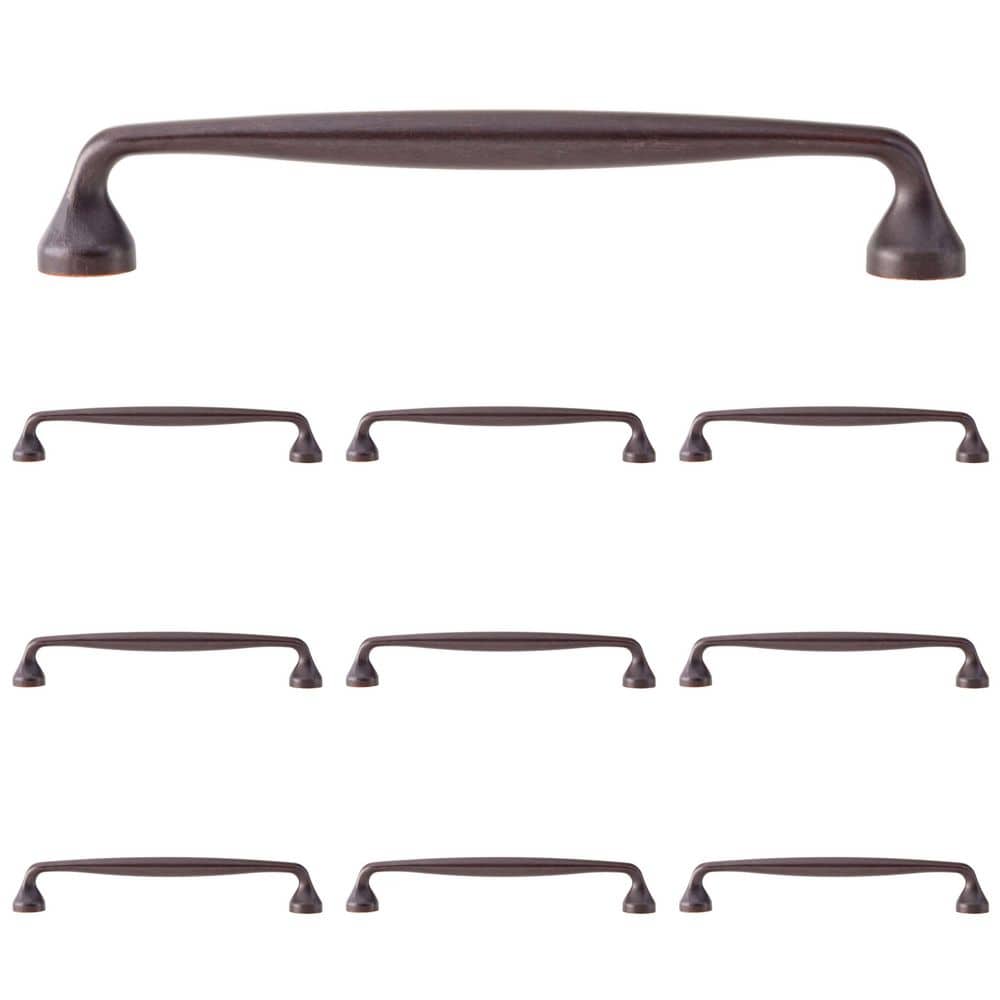 10-Pack Mason 6-1/4 in. (159 mm) Center-to-Center Classic Oil Rubbed Bronze Bar Drawer Pull - Hercitys