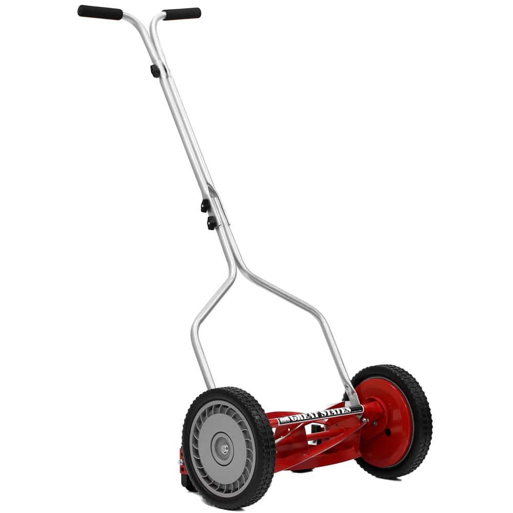 14 in. 5-Blade Manual Walk Behind Reel Lawn Mower - Hercitys