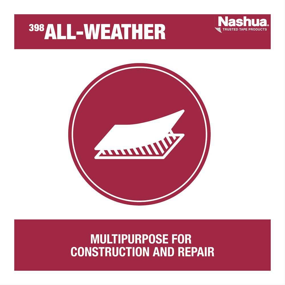 1.89 in. x 60 yd. 398 All-Weather HVAC Duct Tape in White - Hercitys