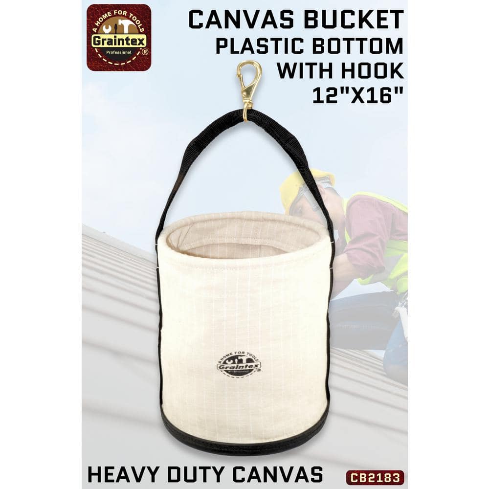 12 in. 1-Pocket Utility Tool Bucket - Hercitys