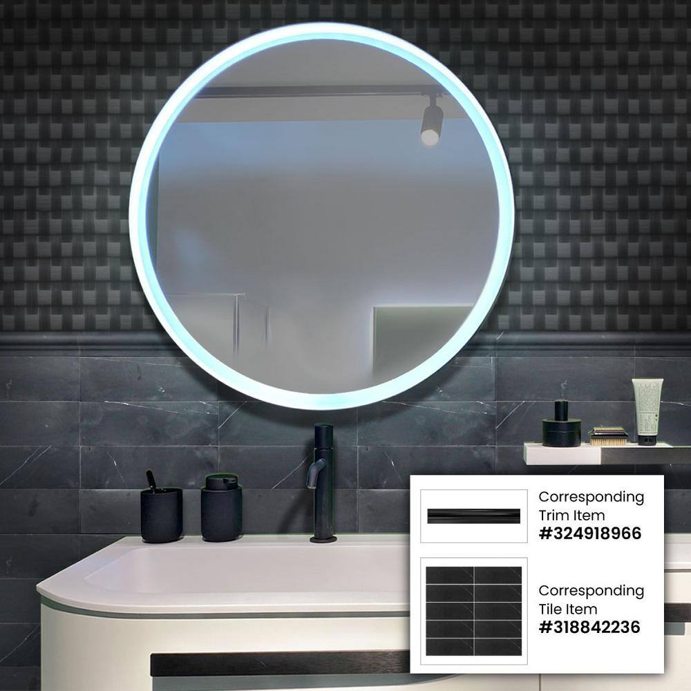 10 pack 2-in W x 12-in L Marble Honed Chair Rail Tile Trim (1.667 Sq ft/case) - Hercitys