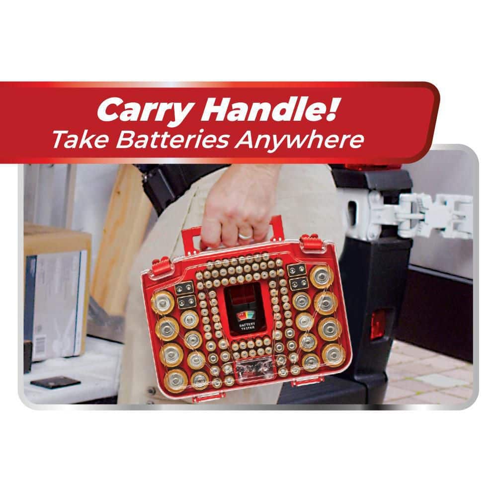 150 Battery Organizer and Storage Case with Tester - Hercitys