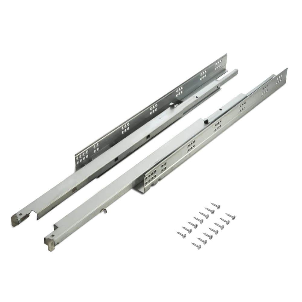 (Pair) 21 in. (533 mm) Full Extension Concealed Undermount Soft Close Drawer Slide - Hercitys