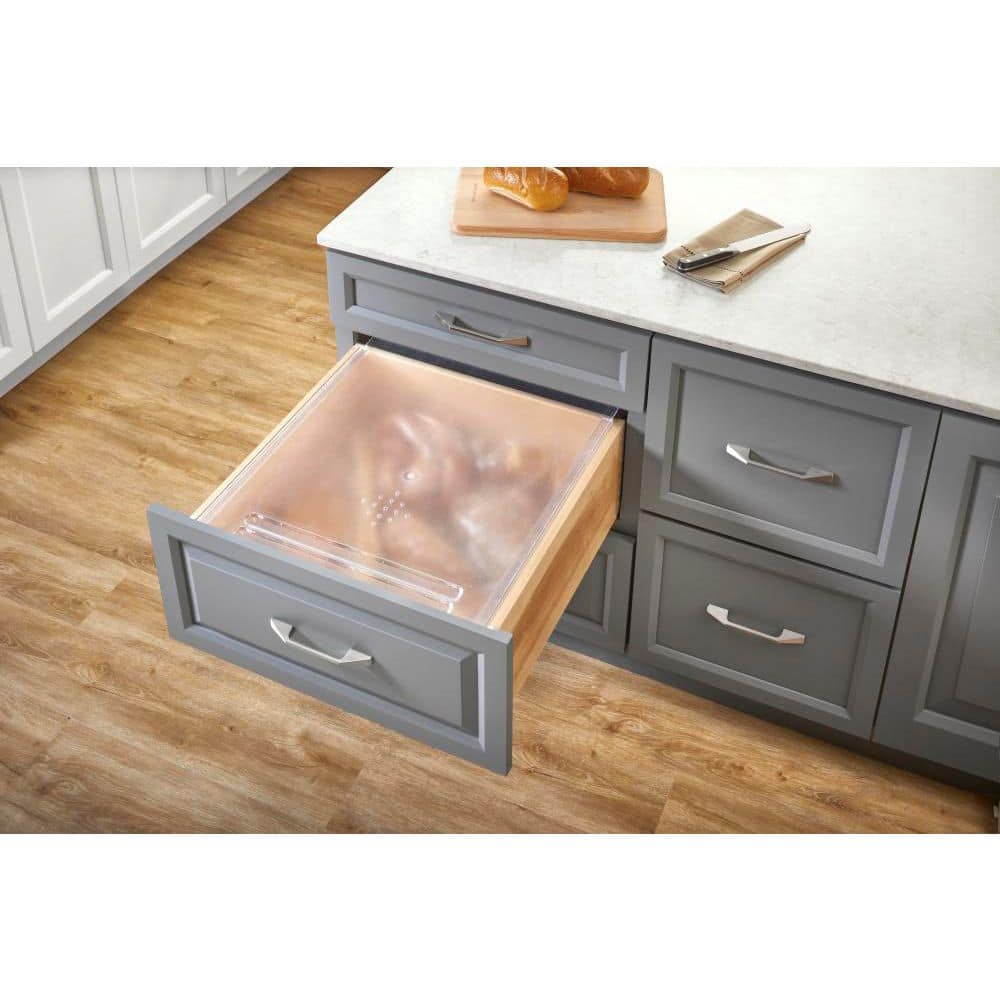 0.375 in. H x 20.125 in. W x 21.75 in. D Large Translucent Bread Drawer Cover Kit - Hercitys