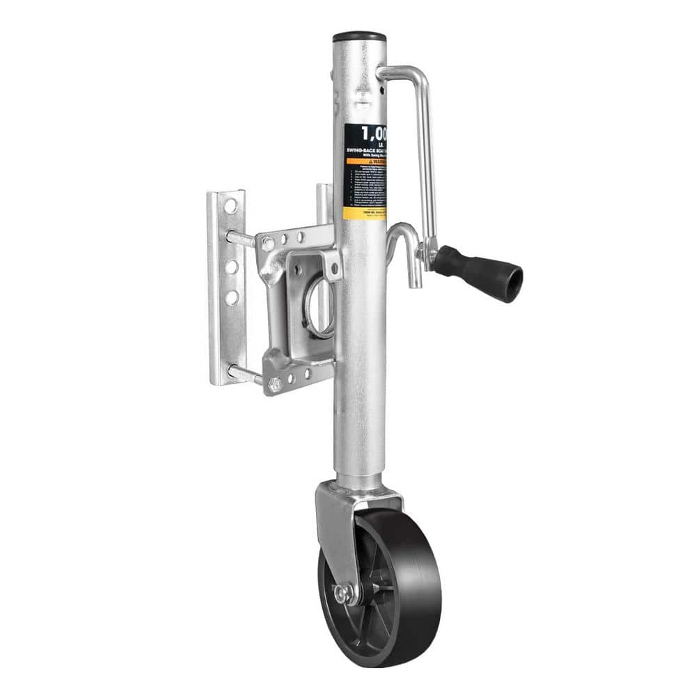 1,000 lbs. Side-Wind Bolt-On Trailer Jack with Wheel - Hercitys