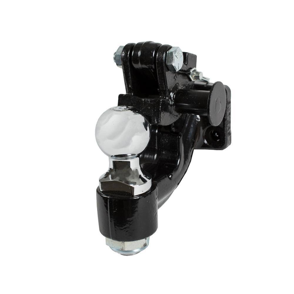 10-Ton Combination Ball and Pintle Hitch with Mounting Kit - Hercitys