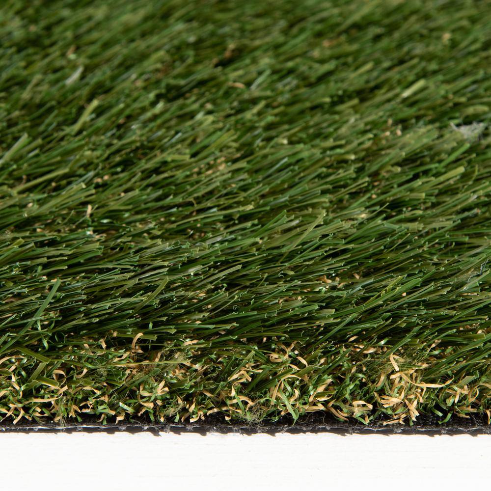 56 oz. 5 ft. x 7 ft. Field/Olive Green Artificial Grass Rug - Hercitys