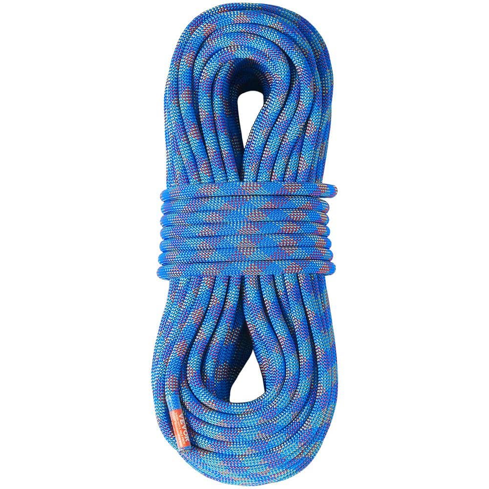 10.2 mm Dynamic Climbing Rope 50 m, 164 ft. Outdoor Rock Climbing Rope 25 KN Breaking Tension Stretchable Fiber Rope - Hercitys