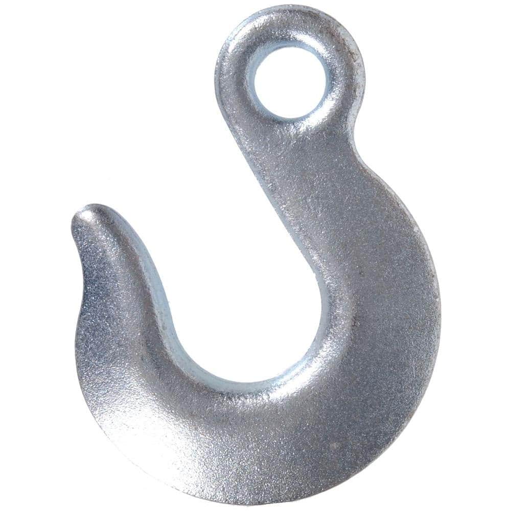 5/16 in. Zinc-Plated Forged Steel Chain Hook with Grade 43 in Eye Type Slip Hook (5-Pack) - Hercitys