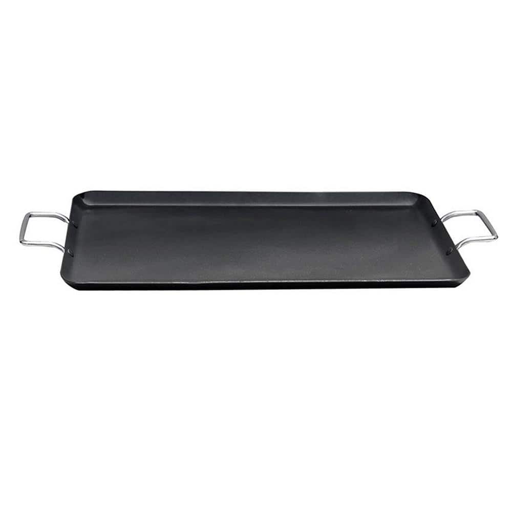 19 in. x 11.5 in. Black Aluminum Nonstick Griddle - Hercitys