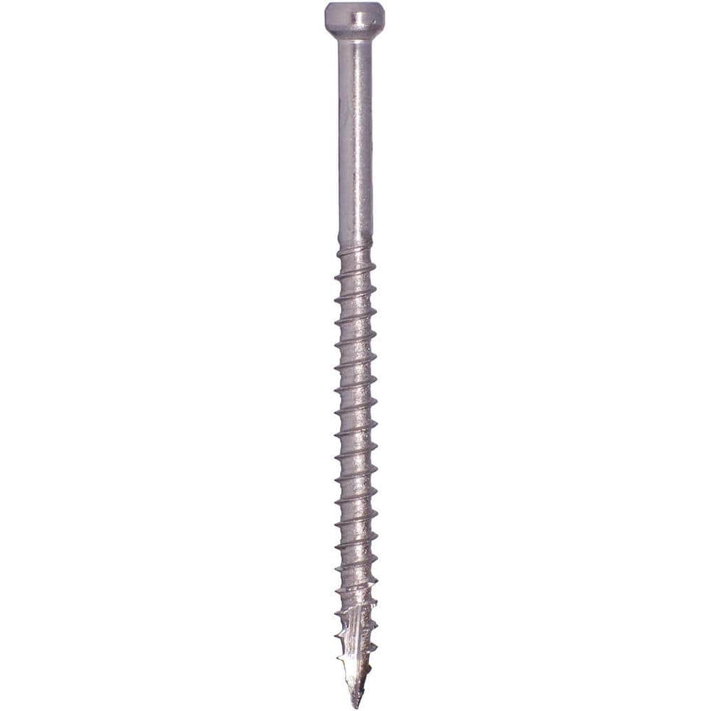 #8 x 2-1/2 in. Star Drive Flat Head Stainless Steel Trim Screw (100-Pack) - Hercitys