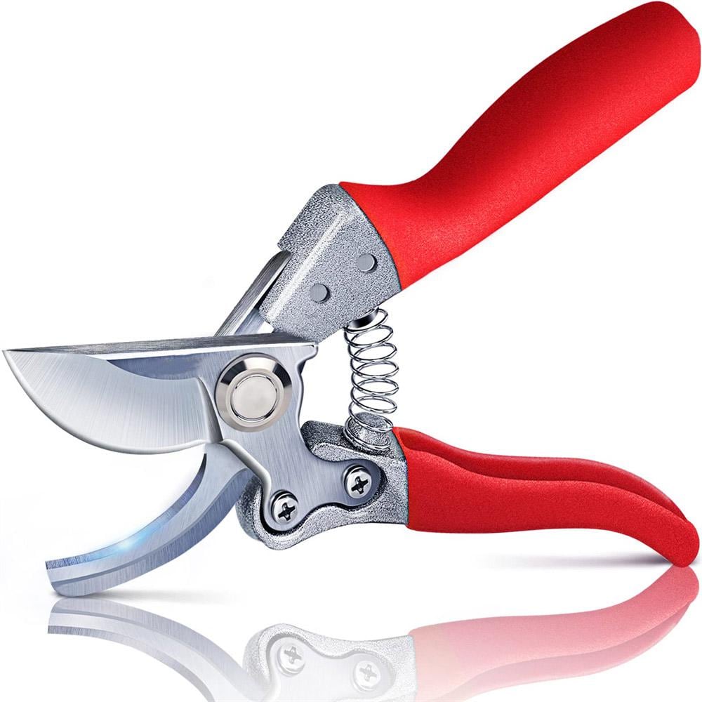 2 in. Pruning Shears 1 in. Cutting Capacity, Red Professional Bypass - Hercitys