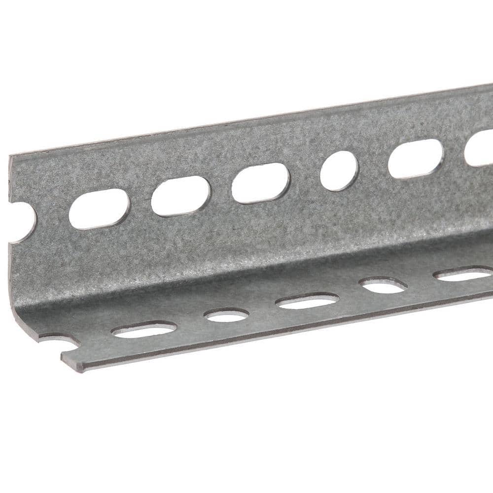 1-1/2 in. x 3 ft. – 14 Gauge Thick Zinc Plated Slotted Steel Angle - Hercitys