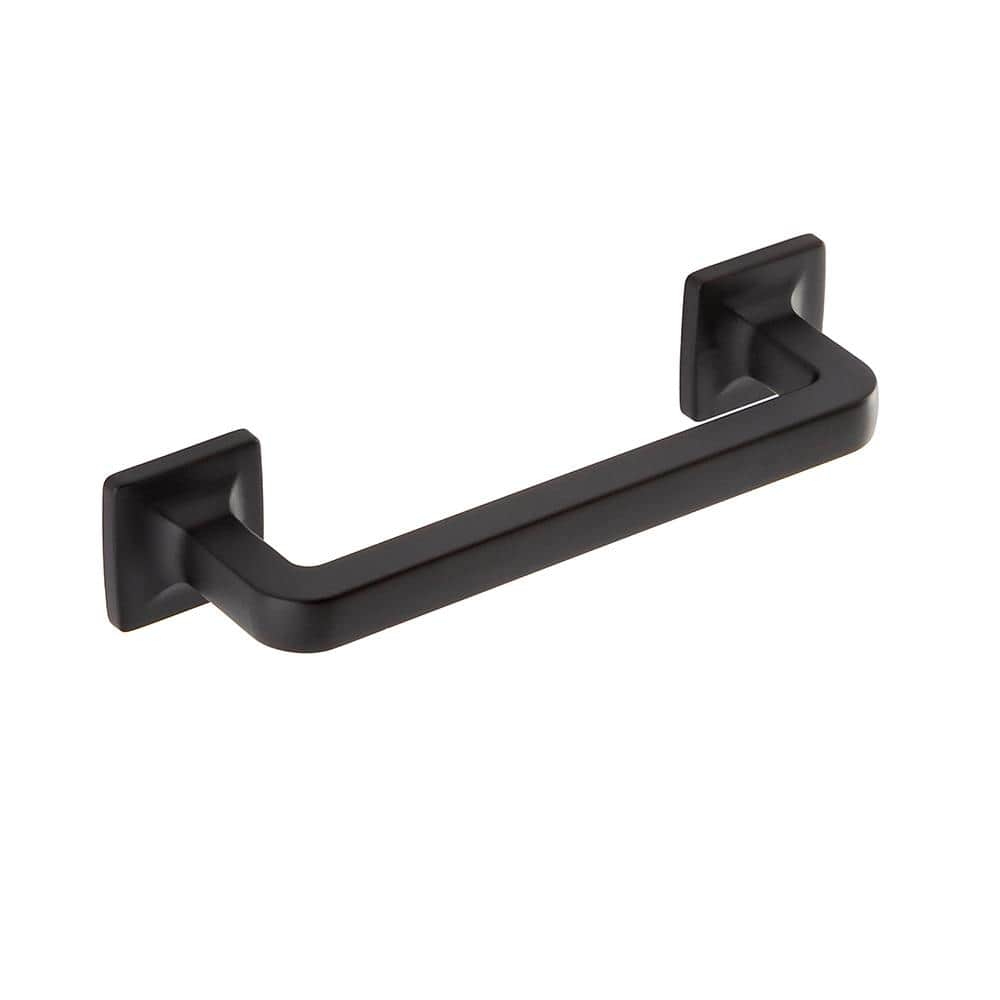 10-Pack Boise 3-1/2 in. (89 mm) Center-to-Center Traditional Matte Black Bar Drawer Pull - Hercitys