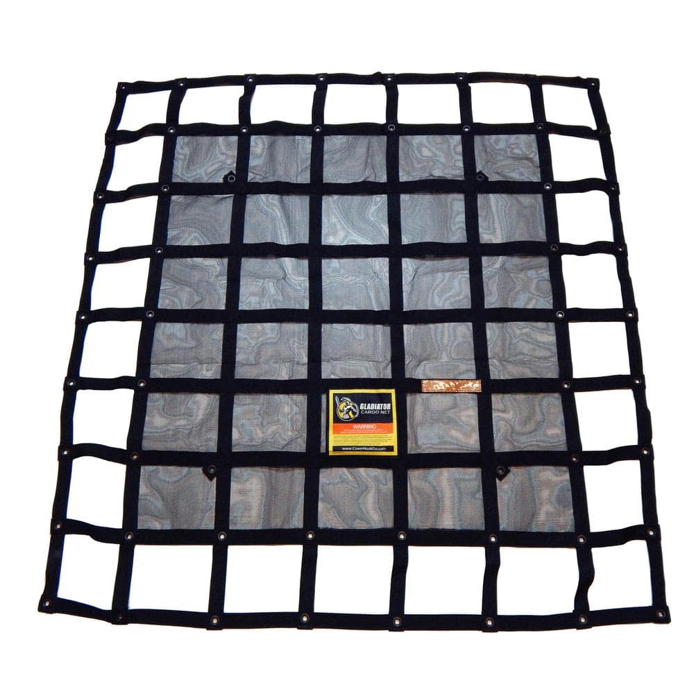 4.75 ft. x 5.25 ft. Heavy-Duty Cargo Net, Integrated Mesh, Adjustable, Load Certified, 4 Straps and Bag Included - Hercitys