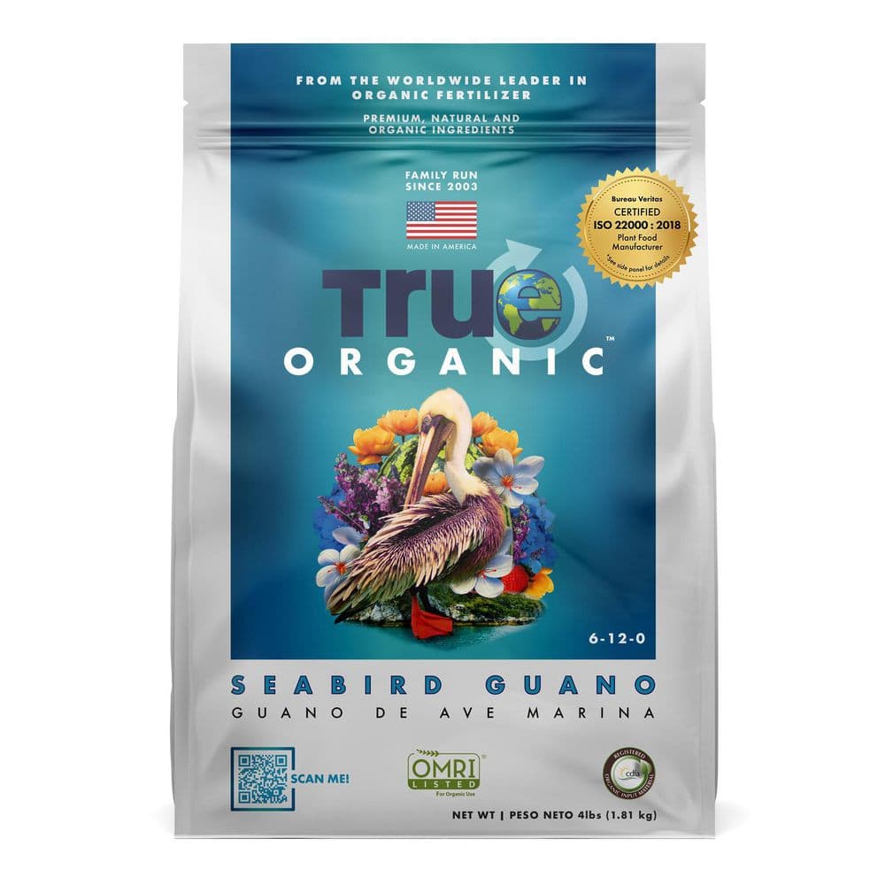4 lbs. Organic Seabird Guano Dry Fertilizer 6-12-0 - Hercitys
