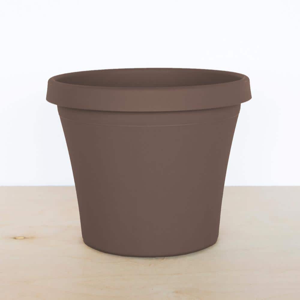 16 x 14.25 Chocolate Terra Plastic Planter - Hercitys
