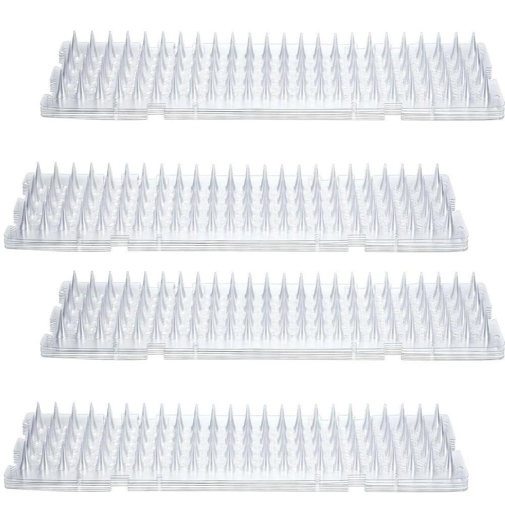 16.5 in. x 3.3 in. Clear Anti Pet Repellent Mat with Spikes, Keep Dogs Off Counter - Hercitys