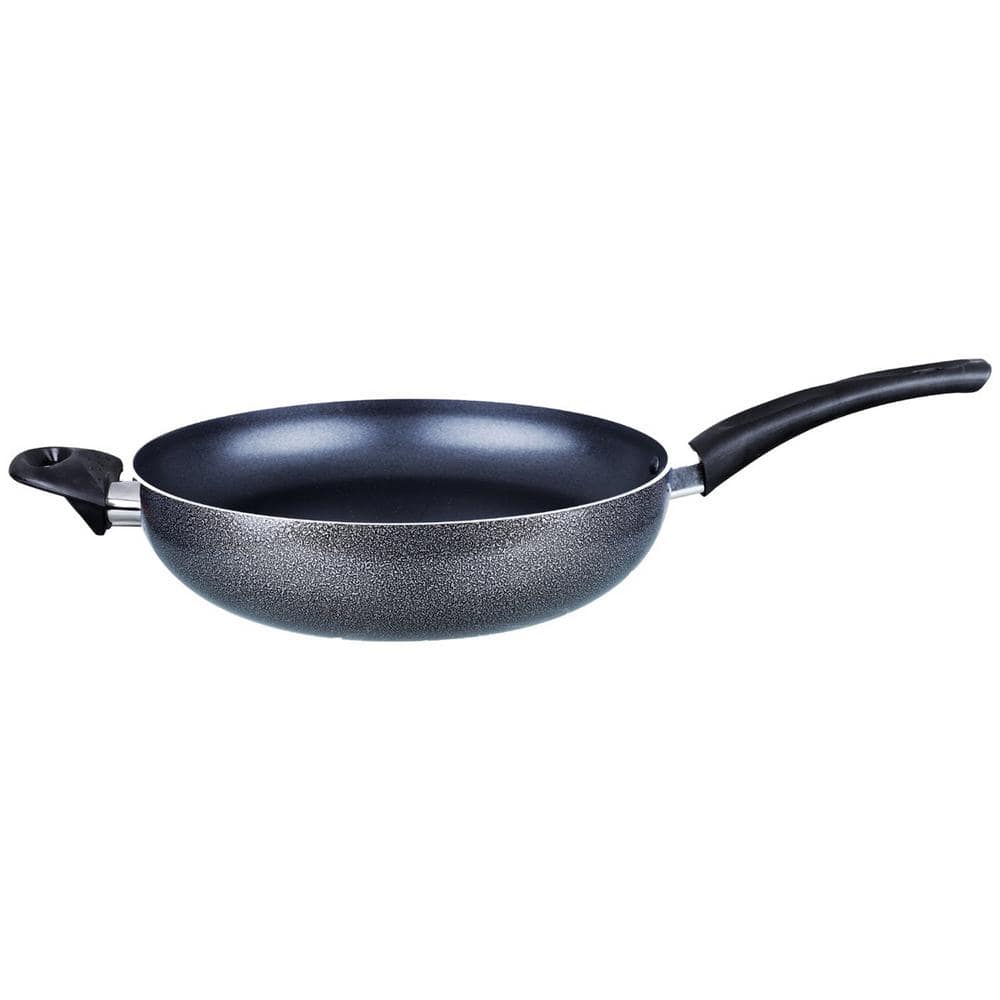 12 in. Black Aluminum Woks with Nonstick Surface - Hercitys