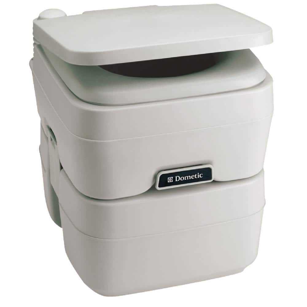 5.0 Gal. SaniPottie Portable Toilet with Mounting Brackets and 1.5 in. MSD Fittings in White - Hercitys