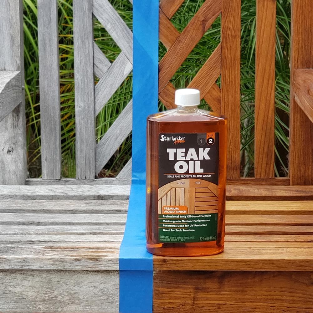 1 Quart Teak Oil in Clear - Hercitys