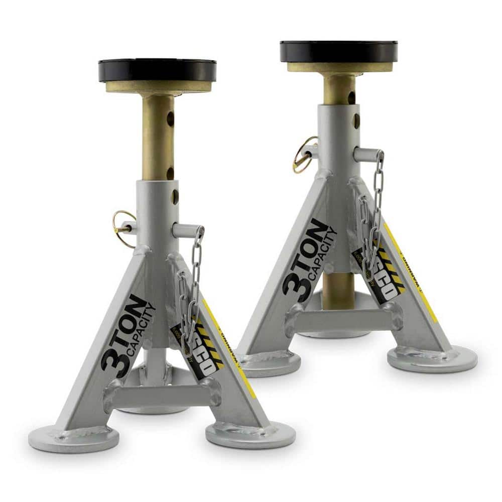 3-Ton Performance Low Profile Shorty Jack Stands, 1 Pair - Hercitys
