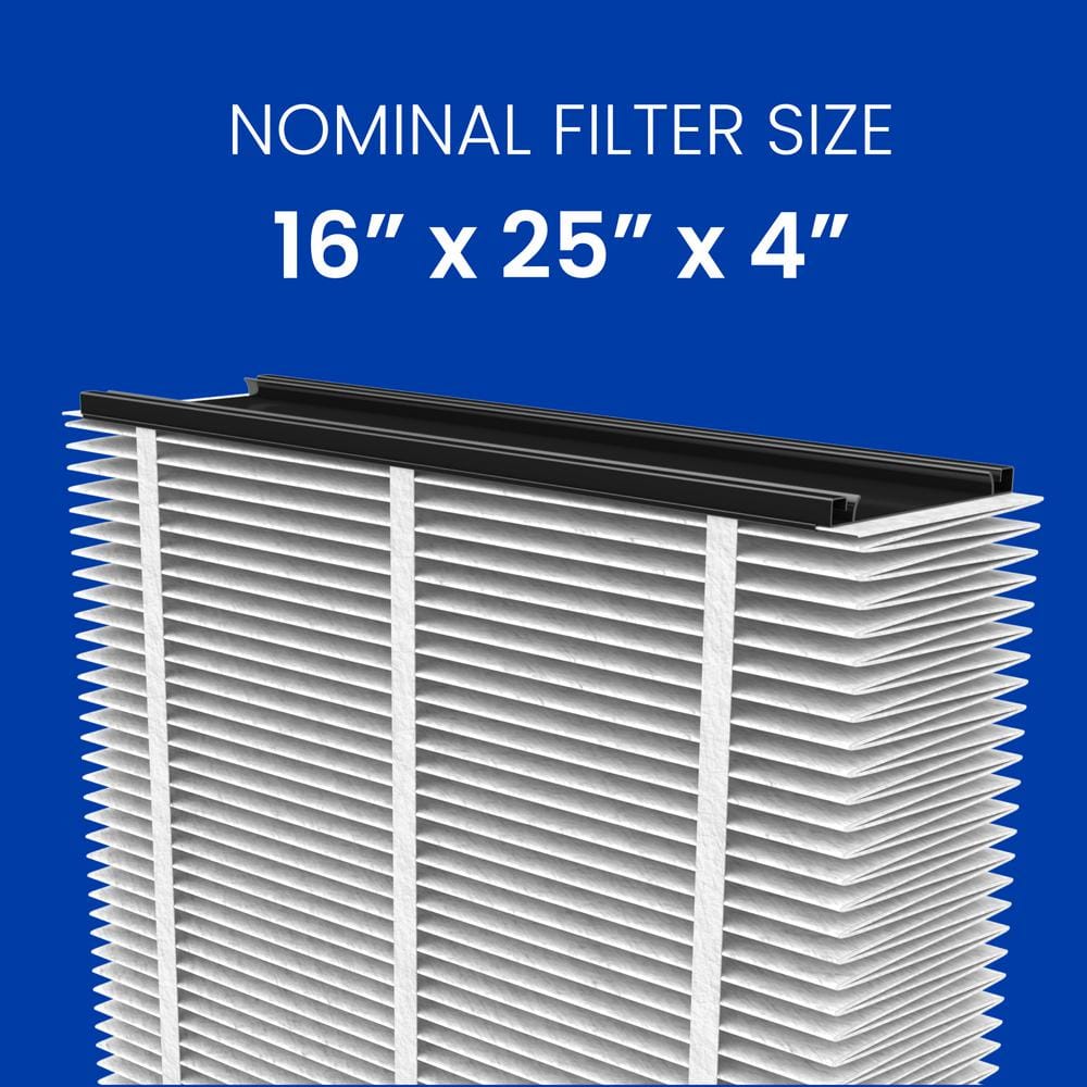 416 16 in. x 25 in. x 4 in. MERV 16 Pleated Filter For Air Cleaner Models 1410, 1610, 2410, 2416, 3410, 4400 (1-Pack) - Hercitys