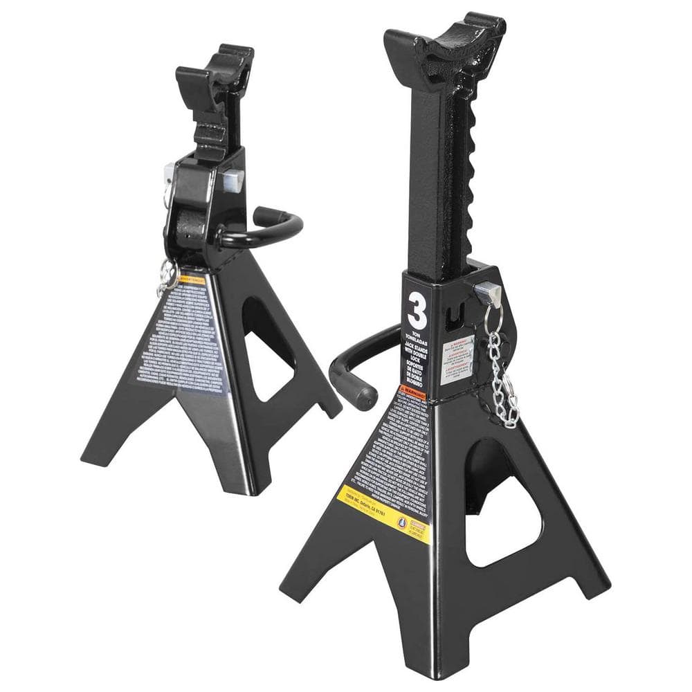 3-Ton Double-Locking Jack Stands (2-Pack) - Hercitys