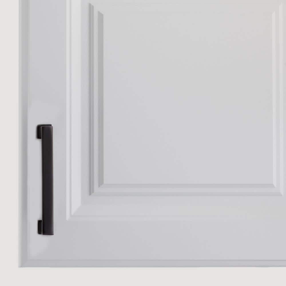 10-Pack Chelsey 4 in. (102 mm) Center-to-Center Classic Matte Black Bar Drawer Pull - Hercitys