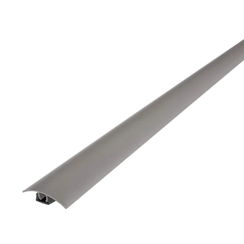 1 3/4 in. x 36 in. Warm Gray Aluminum CINCH T-Molding Transition Strip w/ Snaptrack - Hercitys