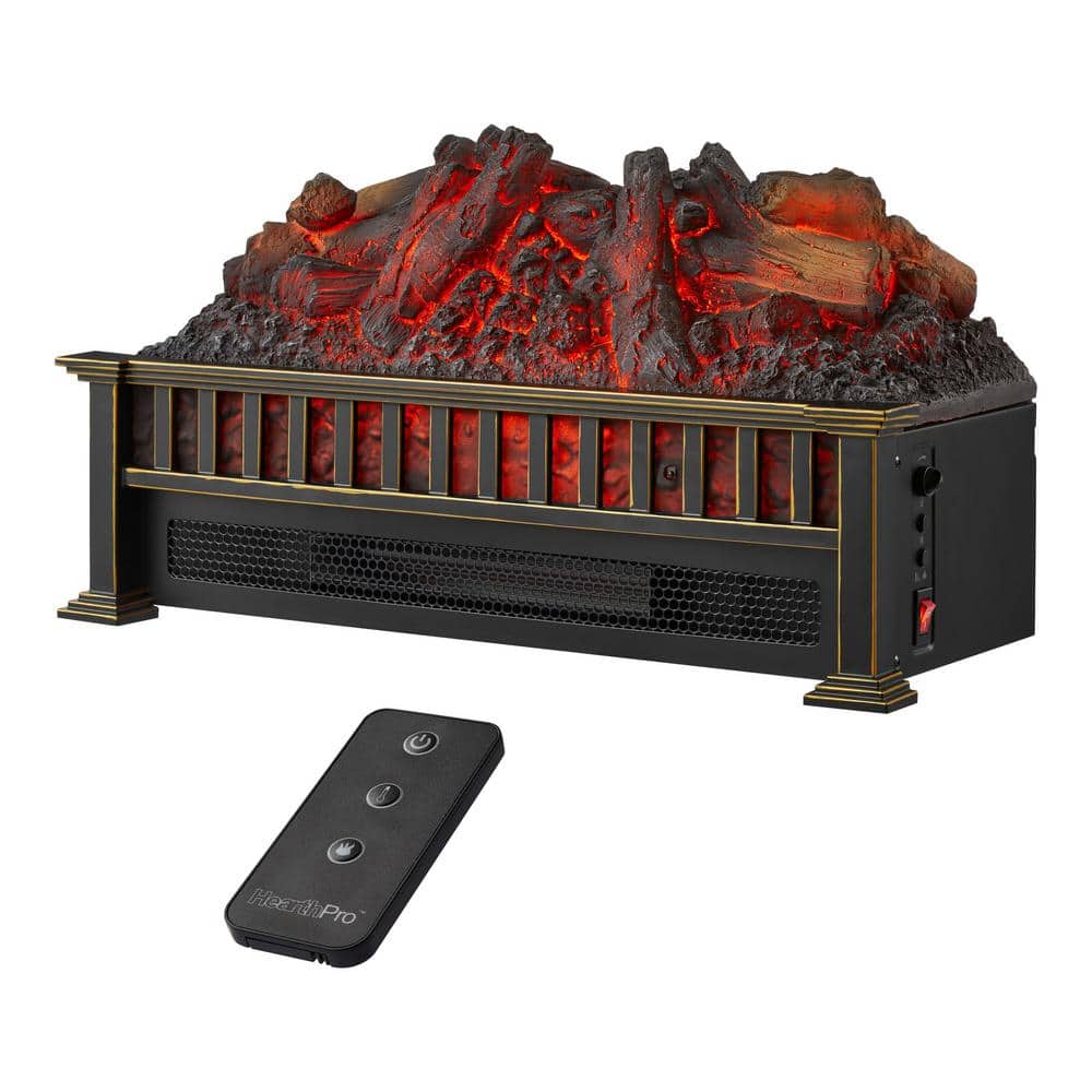 23 in. Electric Fireplace Log Set with Infrared Heat and Remote - Hercitys