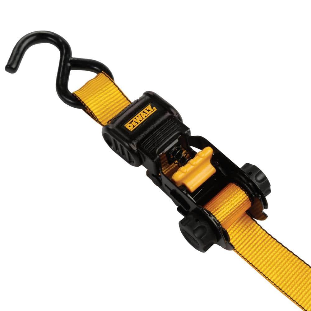 1.0 in. x 12 ft. Ratchet Tie-Down Straps 1500 lbs. Break Strength (4-Pack) - Hercitys