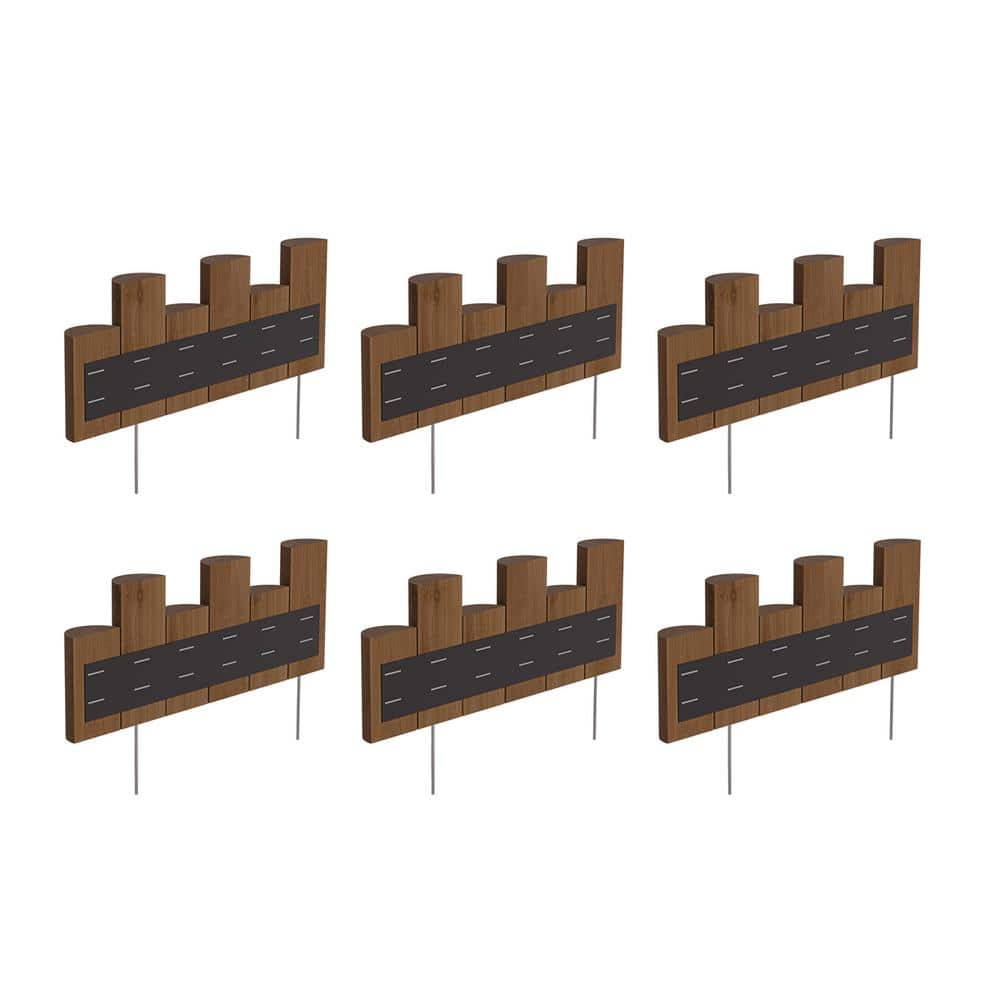 18 in. Half Log Edging (6-Pack) - Hercitys