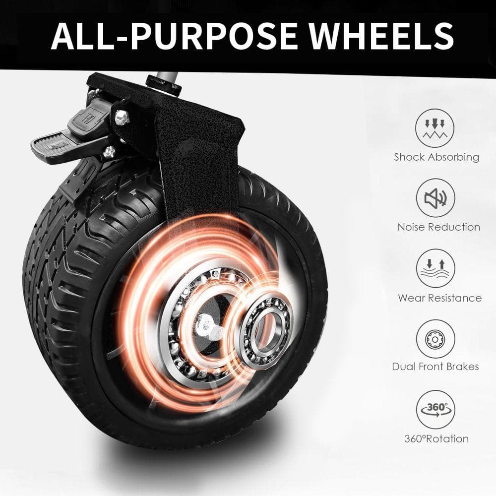 1.58 cu. ft After Folding Steel Garden Cart Collapsible Folding Wagon, Push Pull Foldable Beach Wagon Cart - Hercitys