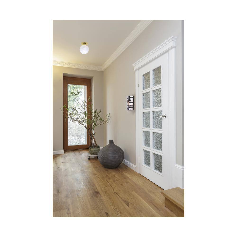 1-Light Polished Brass Mount Light with Alabaster Glass - Hercitys