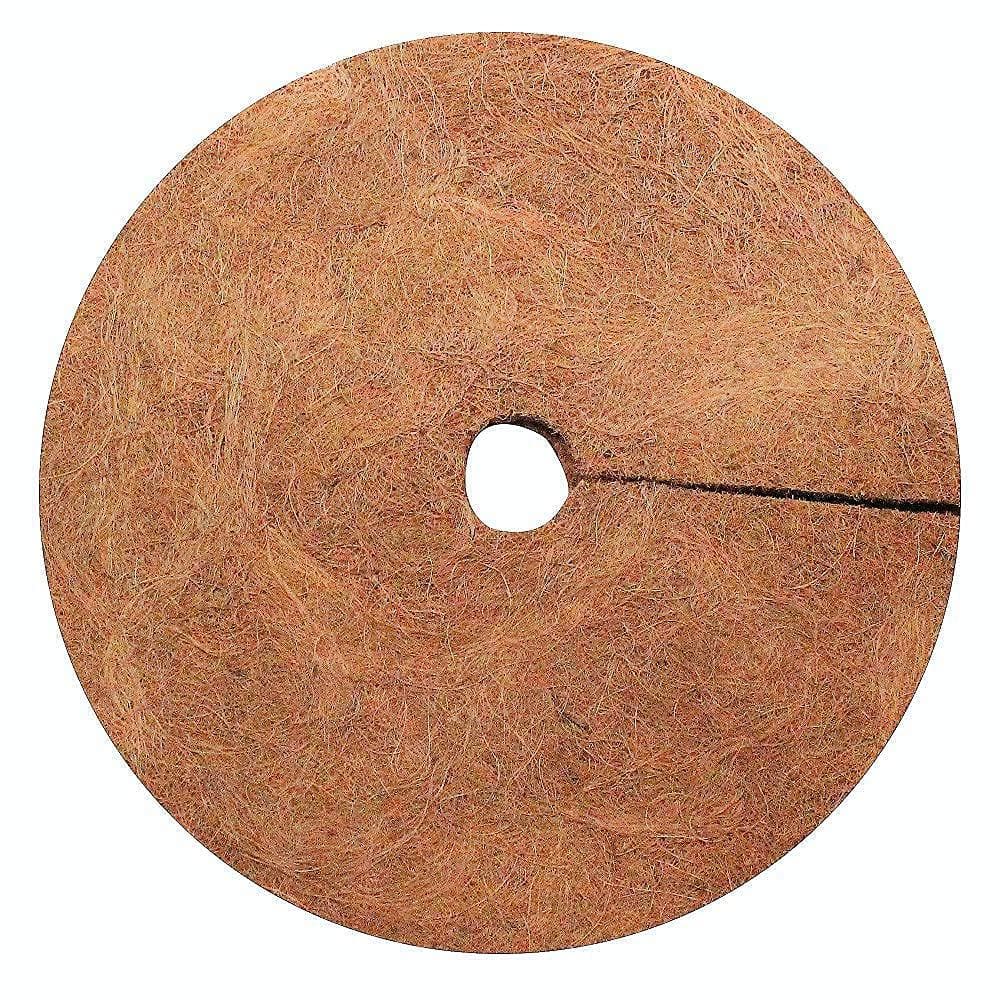 0.3 in. x 24 in. Coconut Fibers Mulch Tree Ring Protector Mat (3-Pack) - Hercitys