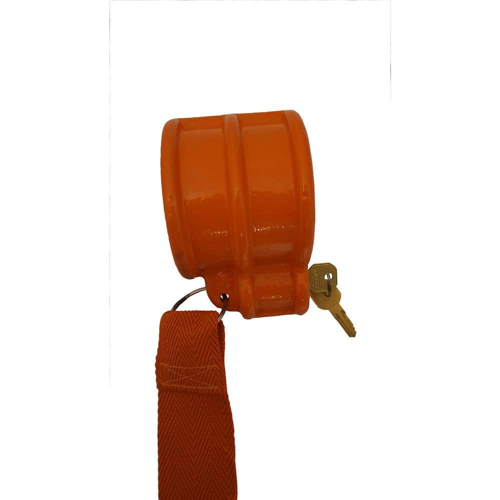 1/2 in. Thick Cast Steel King Pin Lock Keyed Unique - Hercitys