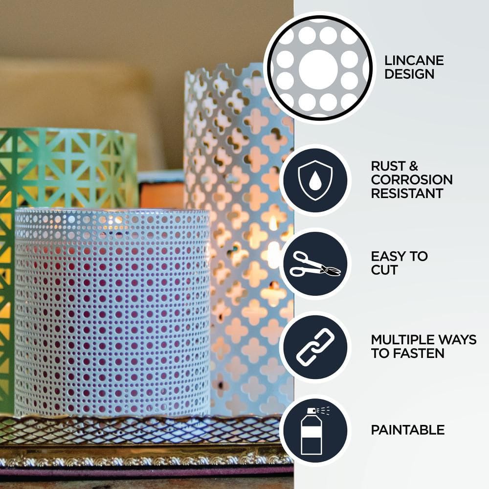 1 ft. x 2 ft. Aluminum Venetian Bronze Lincane Sheet - Hercitys