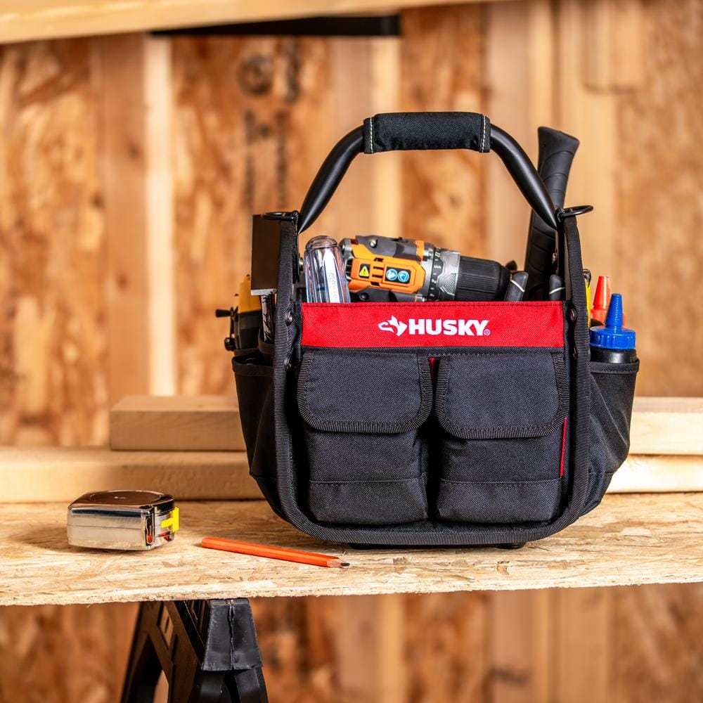 10 in. 15 Pocket Open Top Tool Bag - Hercitys