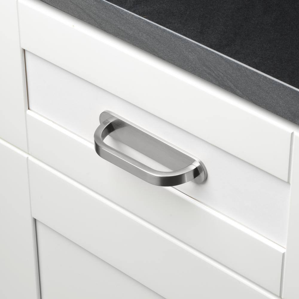 4-3/4 in. Rounded Cabinet Backplate 3-3/4 in. Center to Center, 5343-96-SN - Hercitys